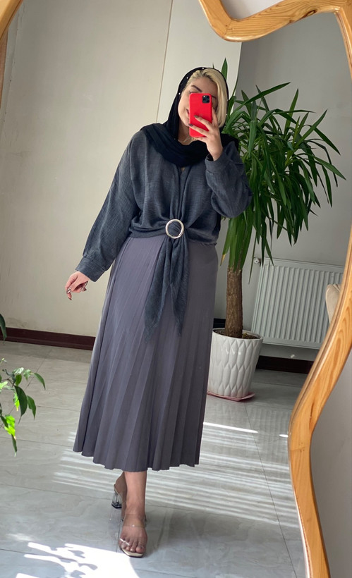 شومیز گره ای سگگ دار(شناسه 140)