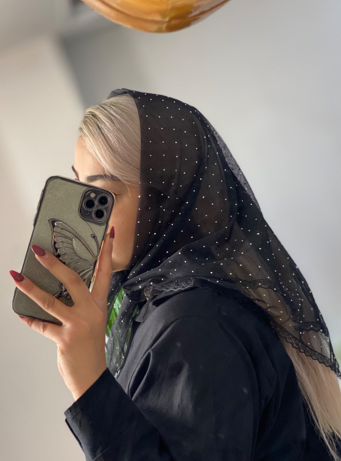 مینی اسکارف نگینی دانتل/195/آرش