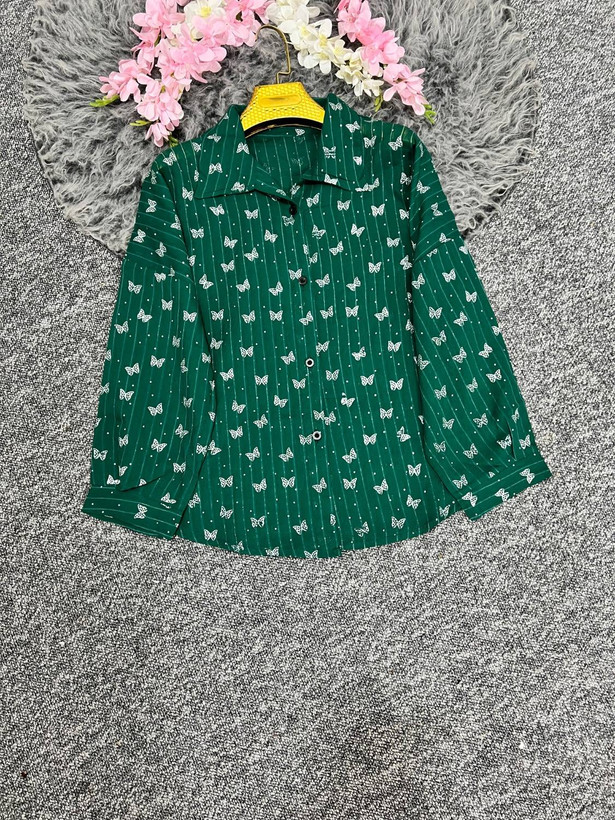 شومیز شیشه ای پروانه 🦋🌞 / شناسه 39666 ، پری
